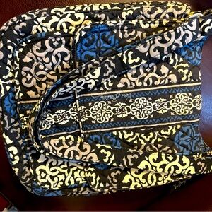 Vera Bradley Villager Tote Retired (2013) Canterberry‎ Cobalt 12 X 14 x4